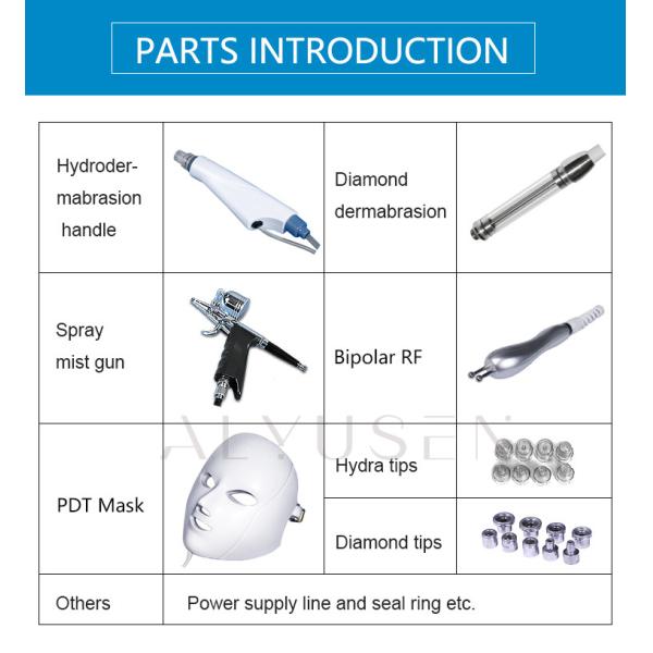 Машина кислорода гидры красоты лицевая, машина шелушения Microdermabrasion скруббера кожи