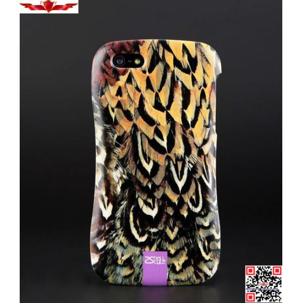 New 3D Printing Animal Skin Zinc Alloy Bumper With PC Back Cover Cases For Iphone 5 5S