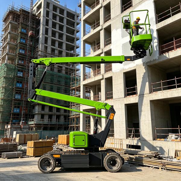 Self Propelled Indoor Electric Articulated Boom Lift Platform 60 Waterproof