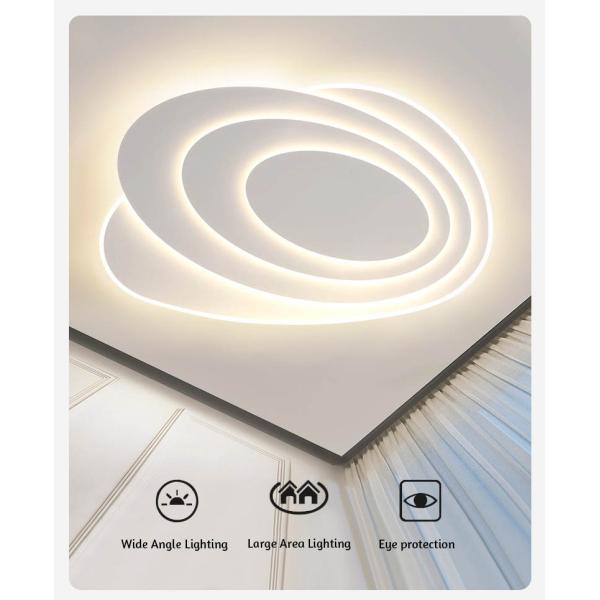 Modern Intelligence LED Ceiling Light Surface Mounted Home Decoration Acrylic Cover Iron Base Induction Lamps Living Room