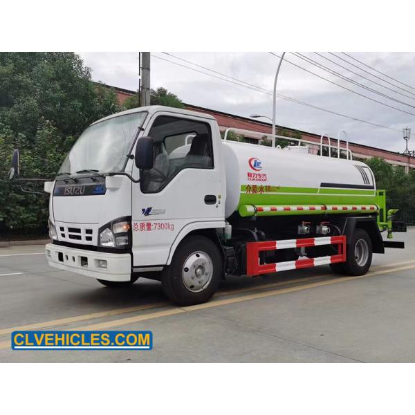 High Pressure Pump Isuzu Water Tanker 5 Ton Capacity 5000 Liters Fuel Tank