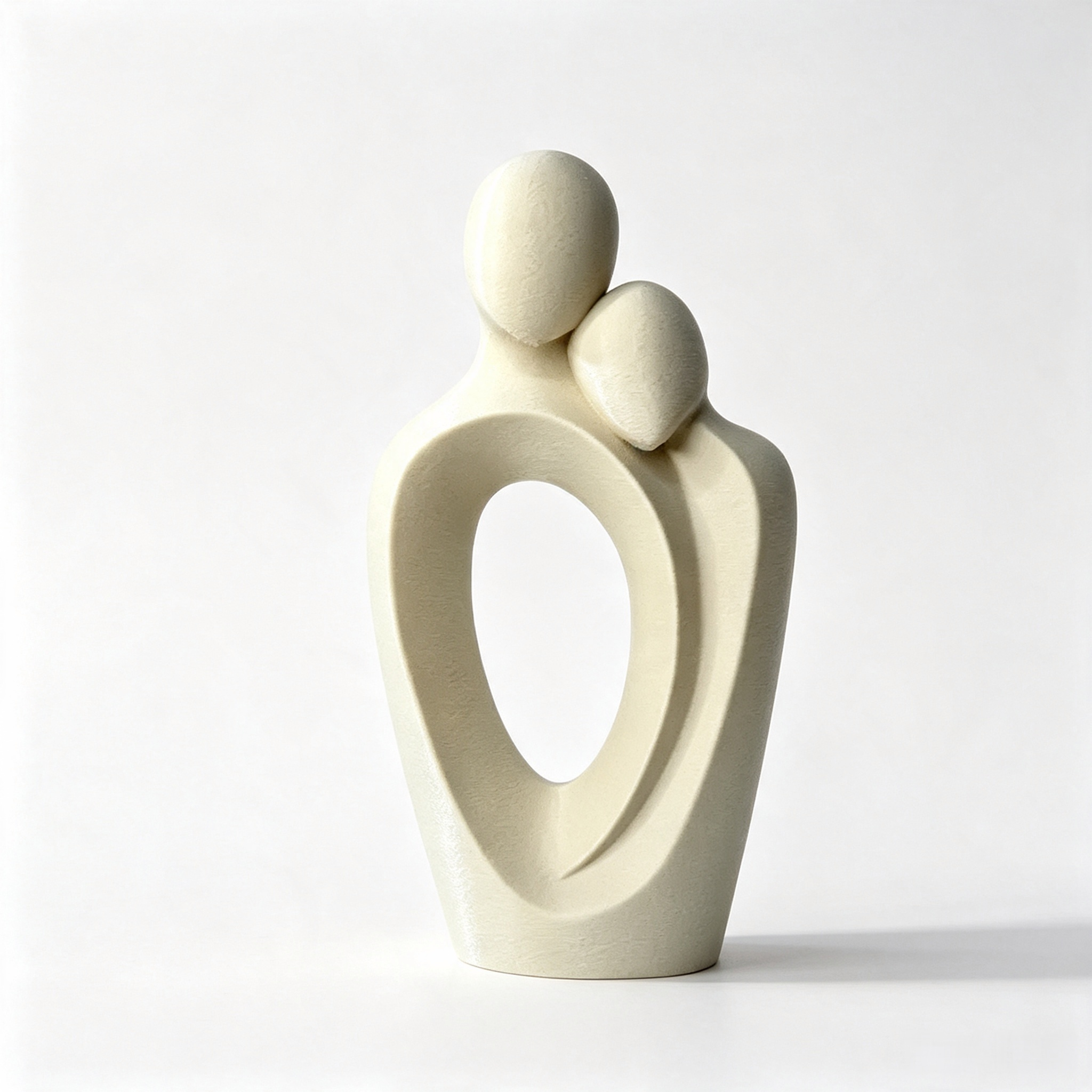 Art 3d Printed Sculpture Home Tabletop  Abstract Embracing Couple Sculpture