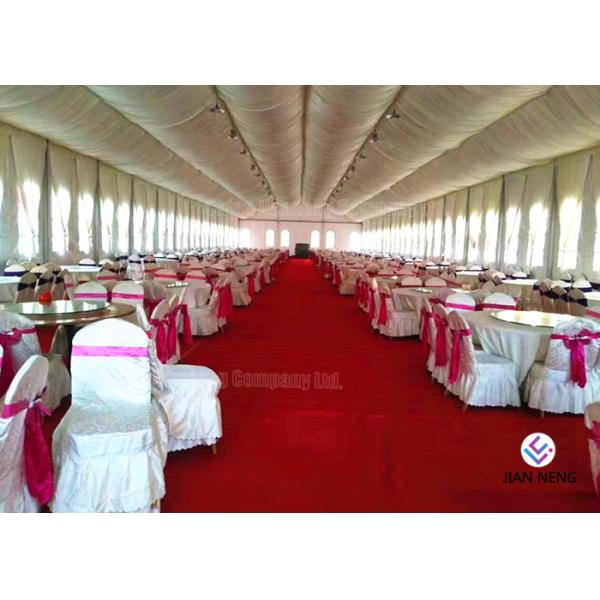 Luxury Marquee Outside Wedding Tents With Curtains Colorful Lining For Event Parties