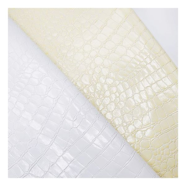 High Gloss Stone Pattern Pvc Synthetic Leather Animal Pattern Shoes Bags and Bags Faux Leather Fabric