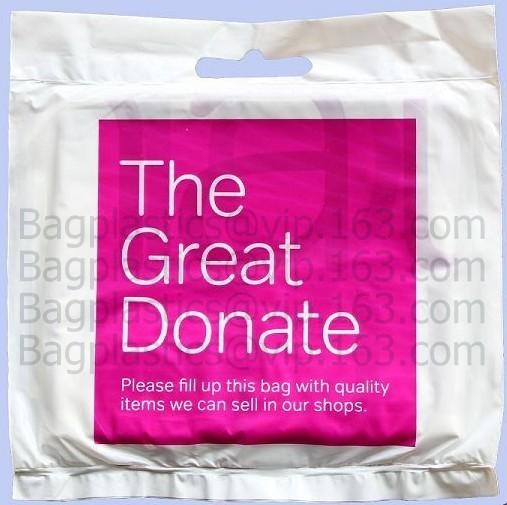 Compostable Donation Bags charity sacks, charity bags, charity donation Bags, jumbo vest carrier, clothe donate bags