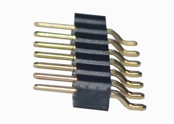 Única fileira 6 Pin Vertical Mount SMT do conector masculino redondo horizontal do encabeçamento