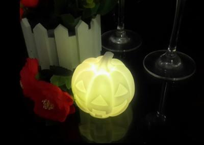 Luzes dadas forma do presente da luz da noite do diodo emissor de luz mini abóbora a pilhas colorida