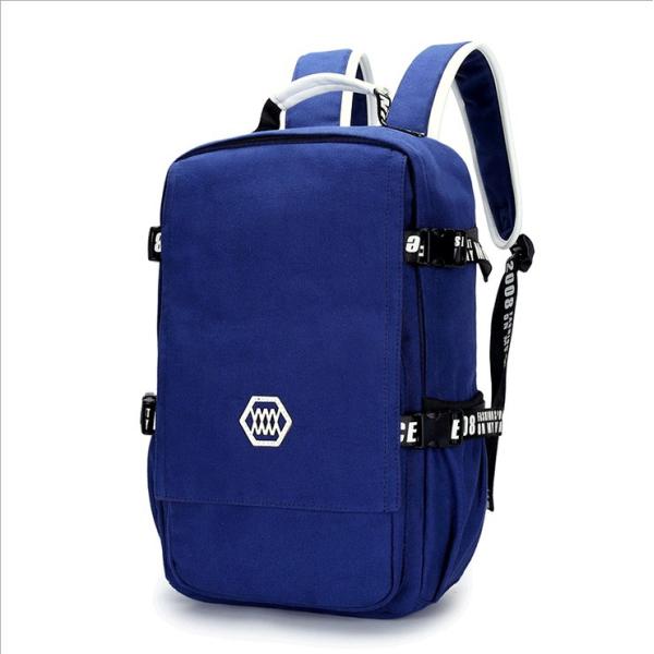New men's shoulder bag canvas backpack schoolbag Korean high school students leisure travel computer bag