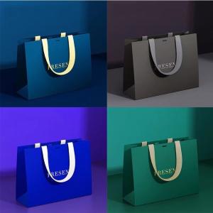 Custom Printed Kraft Paper Tote Bag for Clothing and Cosmetics