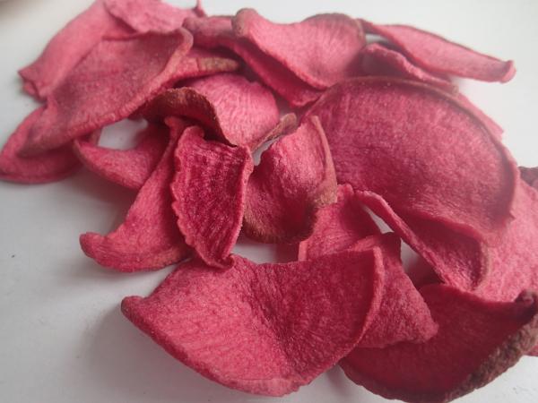 Microplaquetas vegetais do rabanete de Fried Red Turnip Healthy Dried Chip Natural Snack Dried Red do vácuo
