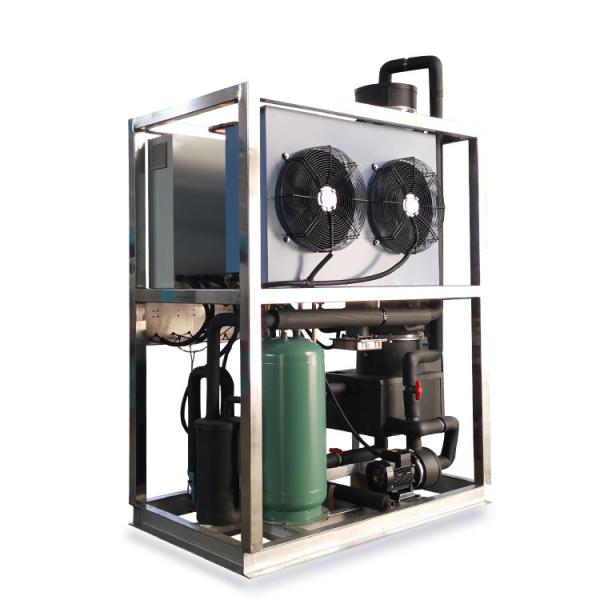 工業用飲料物 1 トン/日 丸い氷を作る機械 チューブ 氷を作る機械 工場用氷を作る機械