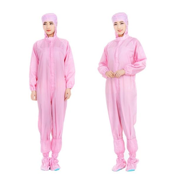 Corrosion Resistant ESD Overalls with Breathable Anti Static Workwear for High Visibility in Cleanroom Environments
