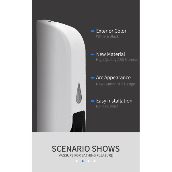 White Color Wall Mounted Liquid Soap Dispenser / Combined Wall Hung Soap Dispenser