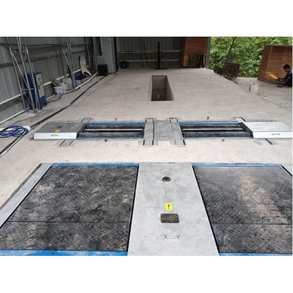 Cartesy truck test lane for repair shop Automobile Roller Brake Tester Forces With Axle Load dual plates side slip tester 10T capacity