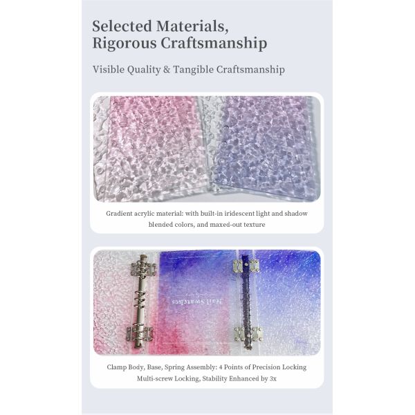 Detachable Transparent Acrylic Magnetic Nail Art Display Board 120/180/240 Colors Book Plastic Tool for Nail Tips Made Gel