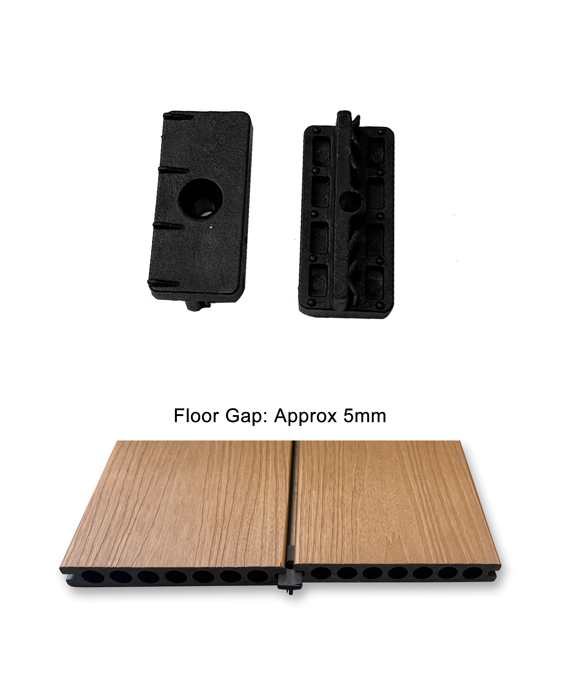 WPC Decking Plastic Clip Hidden Fastener for Composite Deck Board Installation