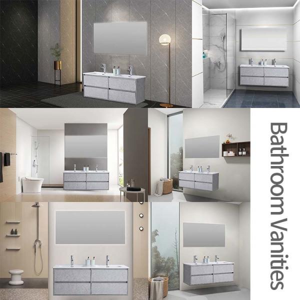 Plywood Led Bathroom Mirror Cabinet Rectangle Unpainted Board Material