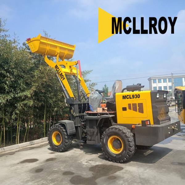 Wheeled Articulated Front End Loader Mini Compact With 1.3cbm Bucket