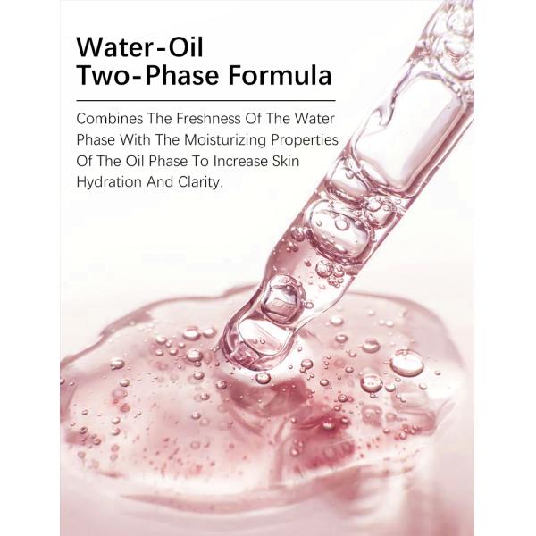 Sérum facial 40ML Double Rose Collagène Hydrolysé Soin de la peau Hydratant Personnalisé