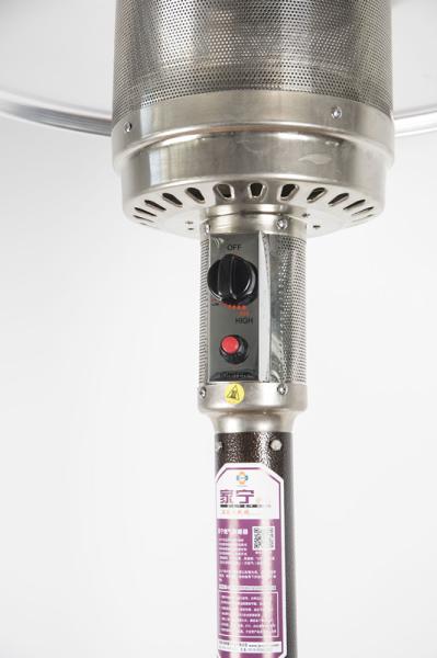 Large Warming Area Round Patio Heater Modern Outdoor Heater With Piezo Electronic Ignition