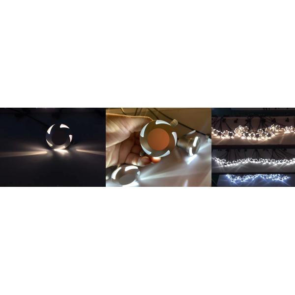 Светодиодные подземные фонари 3W IP67 12V RGB LED Внешний вихревой свет Путь похороненная лампа