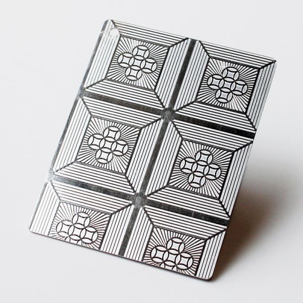 Aisi 316 Stainless Steel Sheet Big Squares Pattern Stainless Steel Embossed Sheet