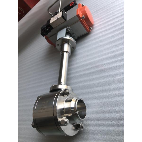 Криогенный пневматический шаровой клапан из нержавеющей стали DN50 для криогенных насосов для СПГ/LOX/LN2/LAR/LCO2