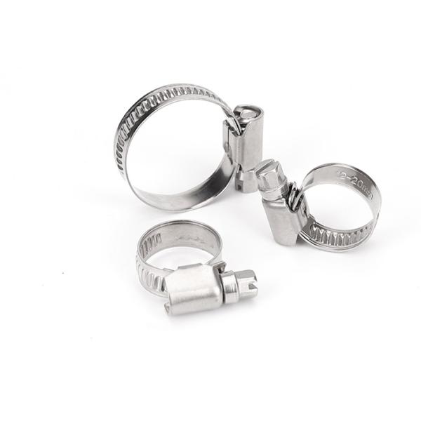 Настройка поддержки Стандартный размер нержавеющей стали Worm Gear шланговые зажимы для водопроводов