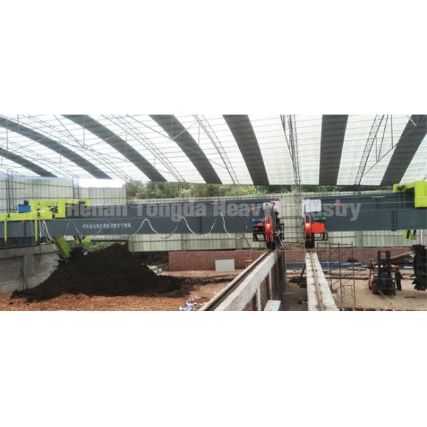 Straw Fermentation Compost Equipment 30m Wheel Compost Turner