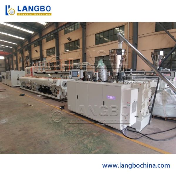 High Speed Pvc Pipe Extruder Machine For Water Supply Pipe Twin Screw And Barrel Design