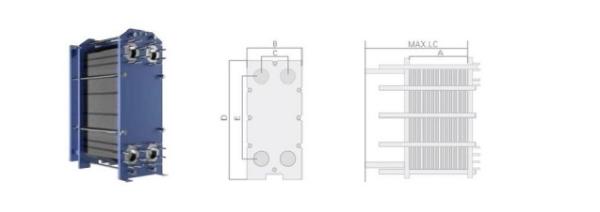 1.6Mpa Gasket Plate Heat Exchanger Apply In Oil Prodution Industry