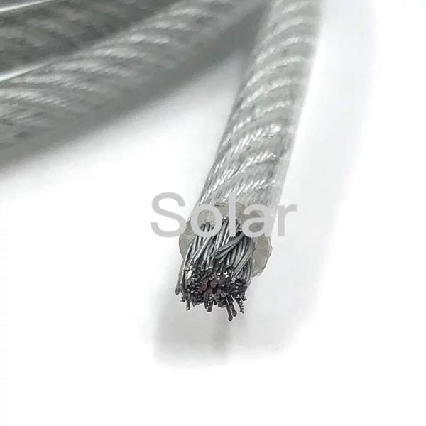 Stainless WIRE ROPES SHEATHED WITH RUBBER PVC coated Steel Wire Rope