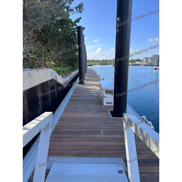 Marine Grade Aluminum Floating Dock with 275kg/square Meters Load Capacity and LLDPE Floaters
