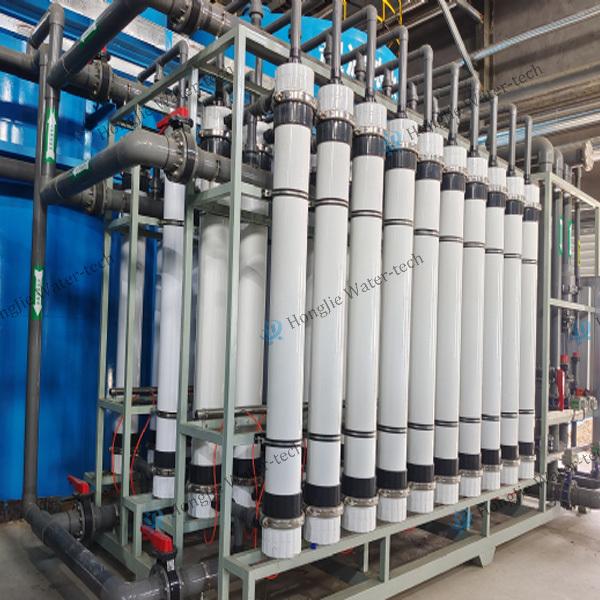 Système de purification d'eau UF 20 m3/h avec automate Siemens