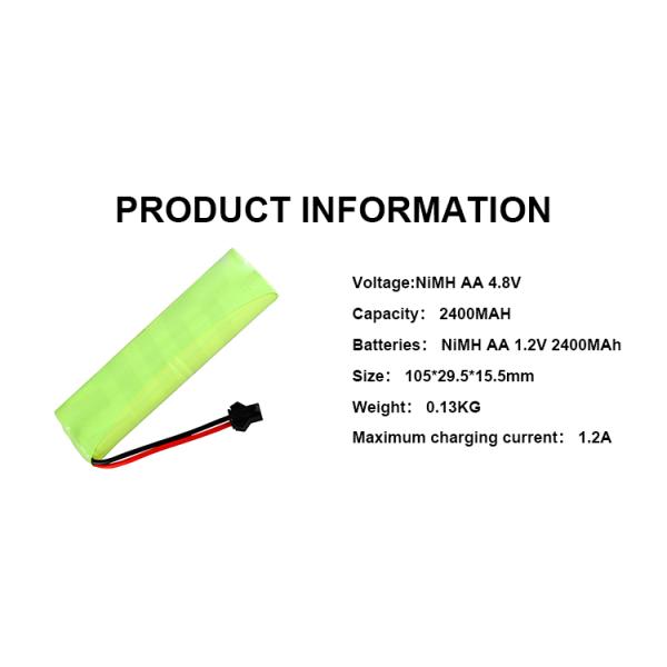 NIMH Никель-металл-гидрид батарея AA Размер 4,8в Батарея 2400mah