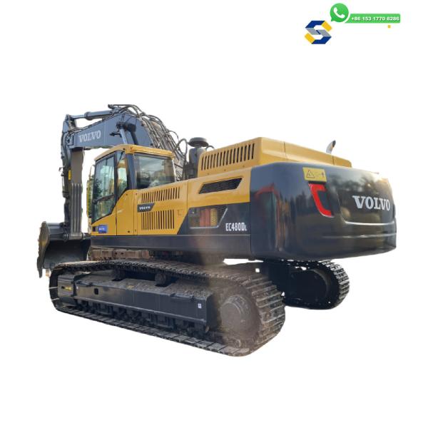 Excavadoras usadas de segunda mano de 48 toneladas, máquinas de construcción de ingeniería Volvo EC480