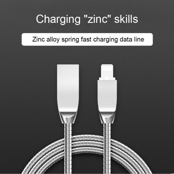2.4A IPhone USB A to Lightning Cable 1m USB Data Transfer Cables Fast Charging