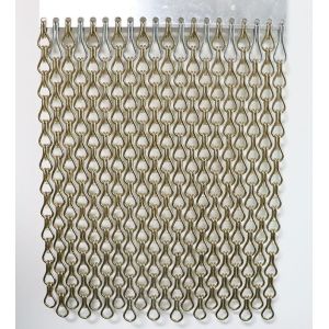 12x24mm Chain Size Aluminium Chain Curtain With 60% Open Area And 1.2mm Wire Diameter For Insect Protection