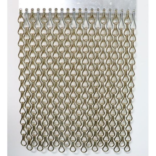 12x24mm Chain Size Aluminium Chain Curtain With 60% Open Area And 1.2mm Wire Diameter For Insect Protection