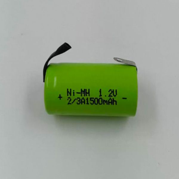 2/3A Ni-MH 1.2V 1500mAh Rechargeable Battery Cell for Power Tools