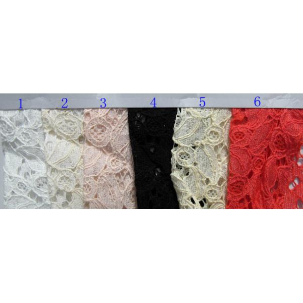 Ivory Cotton Nylon Lace Fabric For Dresses 