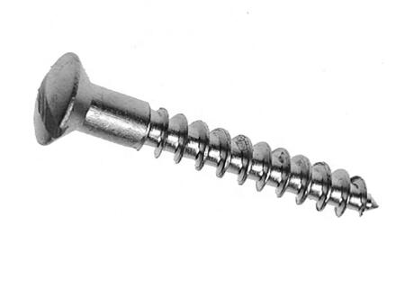 SS304 Stainless Steel Cross Head Screw DIN95 Slotted Furniture Wood Screw