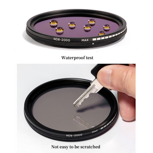 37mm - 82mm ND Variable Filter ND8-2000 Filters For DSLR Camera