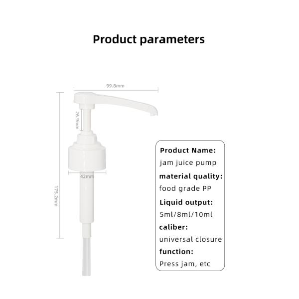 Coffee Mate Plastic Dispenser Pump With Extended Head 5ml 8ml 10ml