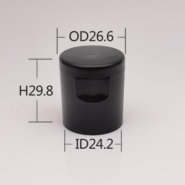Portable Sealed 24/415 Plastic Flip Top Cap For Facial Cleanser Bottle
