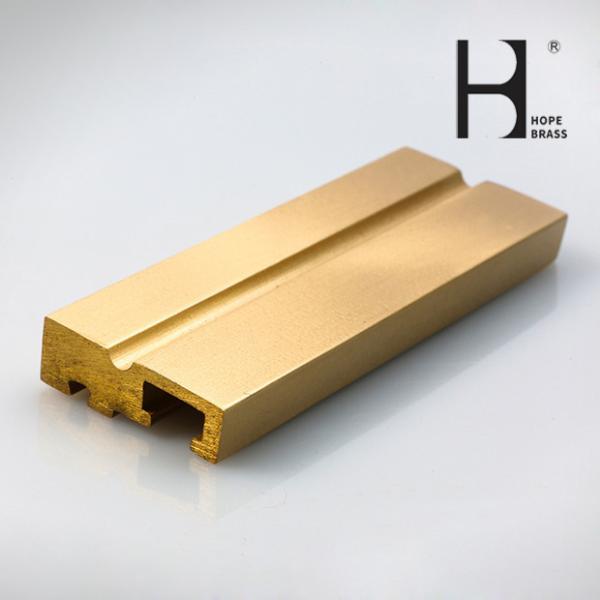 Lead Copper Alloy Profiles Brass Extrusion Profile Sections Customized Size Solt Shape ODM China Manufacturer CuZn39Pb2