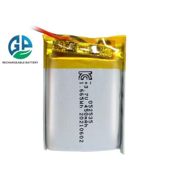 3.7V 450mAh Lipo Battery Pack 502535 Rechargeable Lithium Ion Polymer Battery for Wireless Devices