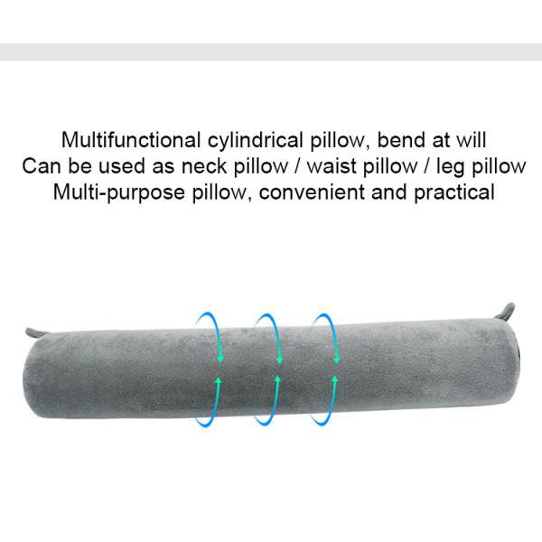 Flexible Travel Neck Roll Pillow with Memory Foam Filling and Customized Color Option