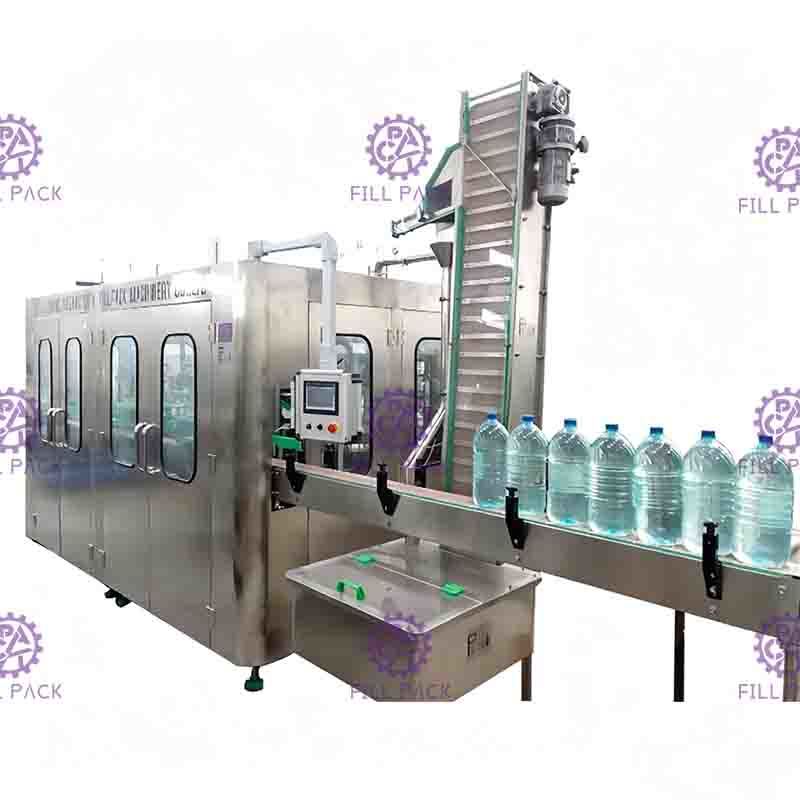 3L / 5L / 10L Plastic Bottle Water Filling Machine Mineral 3 In 1 1500BPH