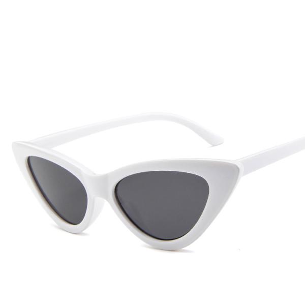 Retro Vintage Narrow Cat Eye Sunglasses Women Cat Eye Clout Glasses Plastic Frame